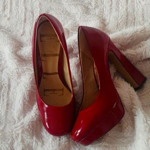 Elle red heels size 6